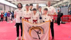 Deportistas del Maniotas en el Open de Moa�a.