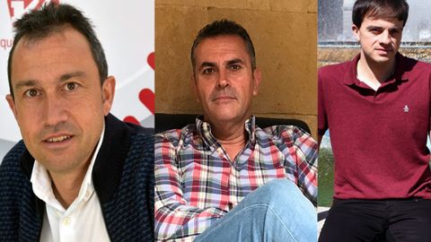 Ovidio Zapico, Maximino Garc�a y Juan Ponte