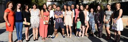 Los alumnos del ciclo formativo de enfermer�a tambi�n se despidieron del Agra de Ra�ces.  