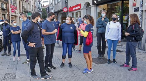 SALIDA DE LA CAMINATA PROTEGEMOS LOS CAMINOS, CON REPRESENTANTES DE LA  POLICA NACIONAL Y DE LA ASOCIACIN DE DISCAPACITADOS INTEECTUALES VIRGEN DE LA O-MENDEZ NUEZ