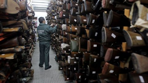Depósito de armas decomisadas de la Guardia Civil de A Coruña