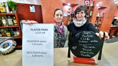 Carmen S�nchez y Bego�a Sarandeses, madre e hija, due�as de Casa Elvira, en Pontevedra