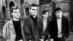 The Smiths, retratados en M�nchester. Andy Rourke es el primero por la izquierda.