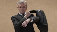 El presidente de la Xunta, Alfonso Rueda, tras el Consello de la Xunta del lunes