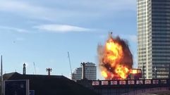 Una explosi�n de pel�cula en el centro de Londres