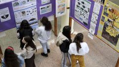 Alumnas en el IES de Pontepedri�a, donde Carmen Souto impart�a clases