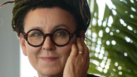 Olga Tokarczuk, este martes en Barcelona.