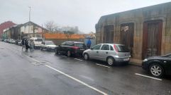 Aspecto del lateral de la calle en el que se produjo el derrumbe