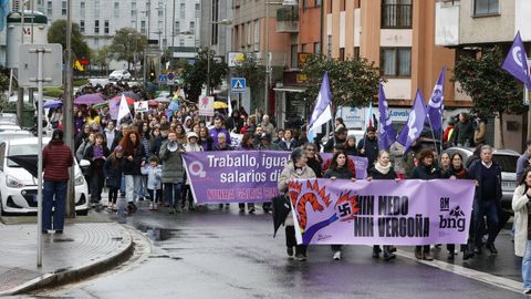 As se vivi el 8M en Pontevedra.