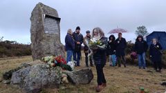 El encuentro concluy� con el homenaje floral a Che de Pedro en el monolito de Bra�a da Gati�eira, en Mazaricos