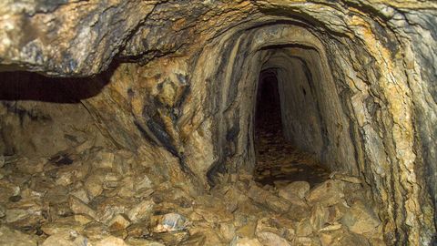 El llamado t�nel de Augas Santas es una explotaci�n subterr�nea