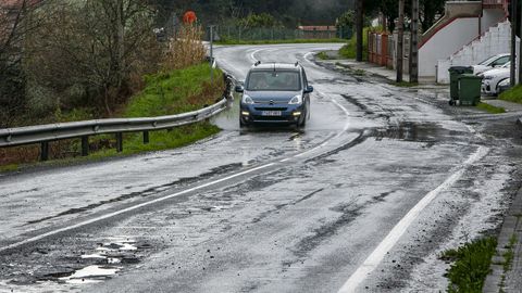Carretera AC-311 en Noia, a la altura de Ouso�o.