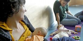 M�moa, grupo pionero en promover la lactancia en Galicia, se re�ne todas las semanas en el centro sociocultural A Trisca. 