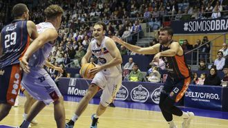 Álex Galán, jugador del Obradoiro
