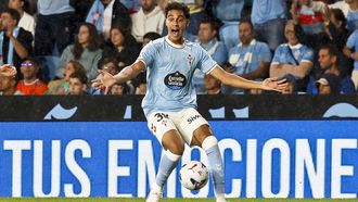 El futbolista del Celta Jones El-Abdellaoui, en un partido de la presente temporada.