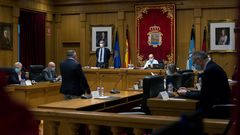 Pleno municipal celebrado este viernes en Ourense