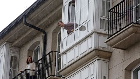 Celebraci�n de las bodas de oro de Ceferino y Sinda en la Calle de la Alegr�a