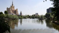 Una vista de la plaza�Kudrinskaya, en cuyas inmediaciones se registr� la explosi�n