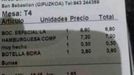 TIQUET EN DONDE SALE EL SUPLEMENTO POR �MUY HECHO�