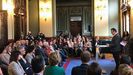 Marcelino Marcos Lndez durante su lectura en el acto conmemorativo del Da de la Escritoras.