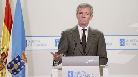 El presidente de la Xunta, Alfonso Rueda