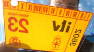 Imagen de archivo de una intervenci�n policial por una pegatina de ITV