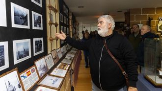 Fernando Patricio Cortizo, durante una visita al museo