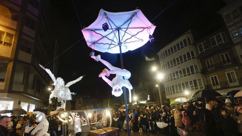 Una de las artistas de la cabalgata de Lugo
