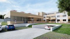 Reconstrucci�n idealizada del proyecto de cohousing de Sanxenxo