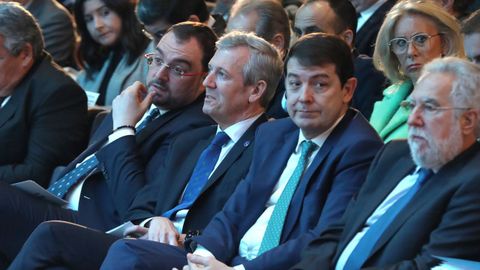 Alfonso Rueda participa con sus homólogos de Asturias, Adrián Barbón, y Castilla y León, Alfonso Fernández Mañueco, en la cumbre del noroeste por el corredor atlántico