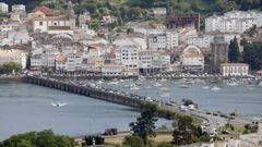 Vista de la villa de Pontedeume. 