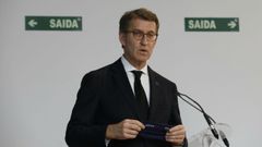 El presidente de la Xunta esta mañana