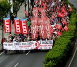 La protesta discurri� de la plaza de la Palloza a la de Orense.