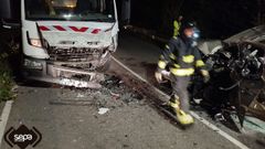 Accidente de tr�fico en Llanes