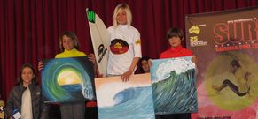 El podio de la categor�a sub-12 en Tapia, con Mart�n Fern�ndez a la derecha.