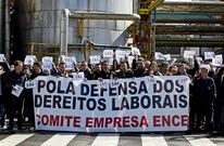 Los trabajadores se movilizaron estos d�as en la planta como medida de presi�n.