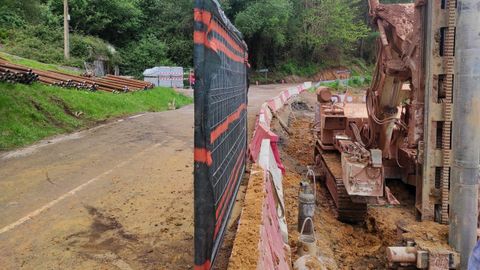 Obras en la carretera AS-368, que une Pravia y Somao a trav�s de Los Cabos