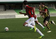 Dos jugadores del Vilalb�s avanzan en un lance del choque disputado en A Madalena. 
