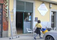 Fachada del establecimiento asaltado por los ladrones. 