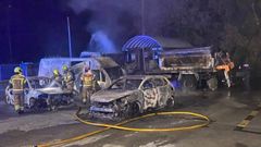 La intervenci�n de los Bombeiros de Lugo