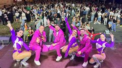 El grupo Bomba, en una imagen compartida en sus redes, tras la actuación en Canduas (Cabana)