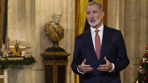 El rey Felipe pronuncia el tradicional mensaje de Nochebuena en el que hace balance de un a&ntilde;o que ha sido complicado en la pol&iacute;tica nacional e internacional