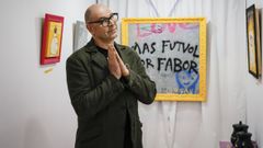 El artista Leandro Barea inaugur� la exposici�n  CMYK  en la sala invisible de Amodo Tenda, en Ourense.