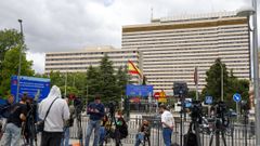 Exterior del hospital G�mez Ulla donde est�n en cuarentena los 14 espa�oles que desembarcaron del MV Hondius