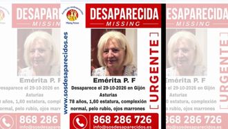 Cartel de b�squeda de una mujer desaparecida en Gij�n: Em�rita P.F..