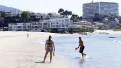 Lugar de Samil donde se toman las muestras de agua cuya calidad no es excelente