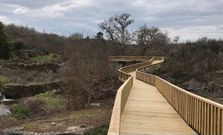 Pasarela del paseo fluvial del ro Formigueiro en Amoeiro