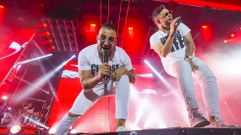En Carballo est� en marcha el San Xo�n. En la imagen, orquesta Olympus, este mi�rcoles 