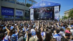 Actuaci�n de The Rapants en la previa del encuentro