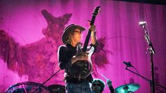 Mike Scott, l�der de The Waterboys, durante el concierto que ofreci� en A Coru�a